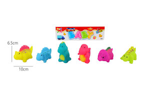 BUSTA GOMMOLOSI ANIMALI DINOSAURI 6PZ. 38610 APEL