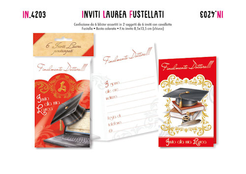 INVITO LAUREA INVITI CONF. DA 6PZ.