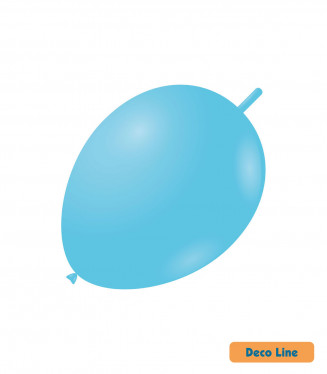 PALLONCINI DECO LINE PROFES. PASTELLO LINK 11 POLLICI CM.28 CONF.50PZ. AZZURRO C