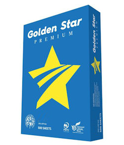 RISMA CARTA A3 BIANCA 75GR. 500FF. GOLDEN STAR CONFEZIONE BLU