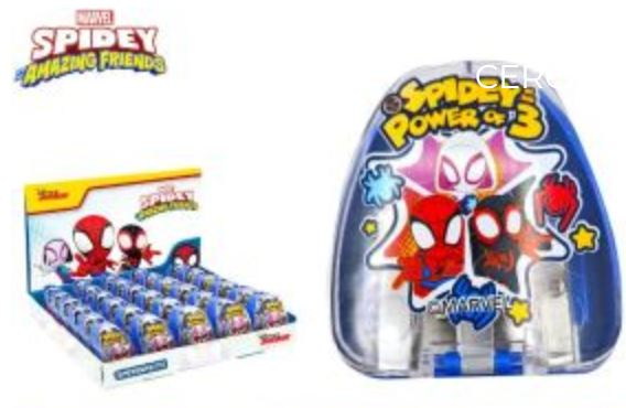 SPIDEY TEMPERINO OVALI 3 FORI CON CONTENITORE EOLD. PEZZI 24