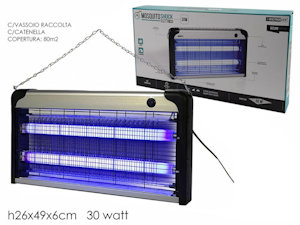 PROTEZIONE MOSQUITO SHOCK ELETTRICO CM.49x6xH.26 30W 809602 GENERAL