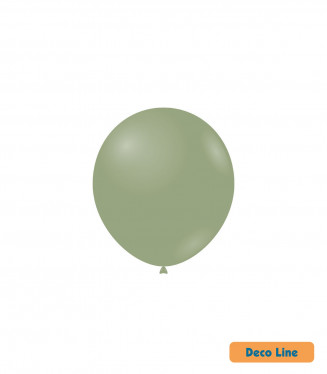 PALLONCINI DECO LINE PROFES. PASTELLO 5 POLLICI CM.13 CONF.100PZ. VERDE SALVIA