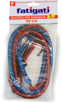 FERRAMENTA CORDA ELASTICA FINO A CM.90 CON GANCI CONF.2PZ. 31981 FATIGATI