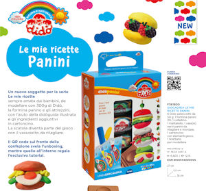 PLASTILINA DIDO' GIOCACREA LE MIE RICETTE PANINI