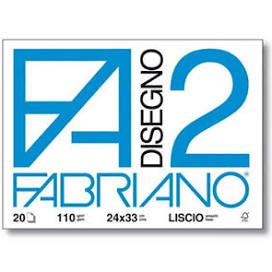 BLOCCO DISEGNO FABRIANO F2 24x33 20ff LISCIO