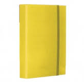 CARTELLA IN CARTONCINO CON ELASTICO LARGO CM.25x35 DORSO 3 GIALLA NIKOFFICE