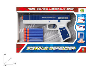 ARMI PISTOLA CON PROIETTILI DARDI CLASSICA CM.32x21 MAZ.