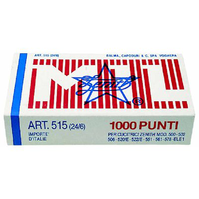 PUNTI PER SPILLATRICE ZENITH 24-6 ART.515/6CONF.1000