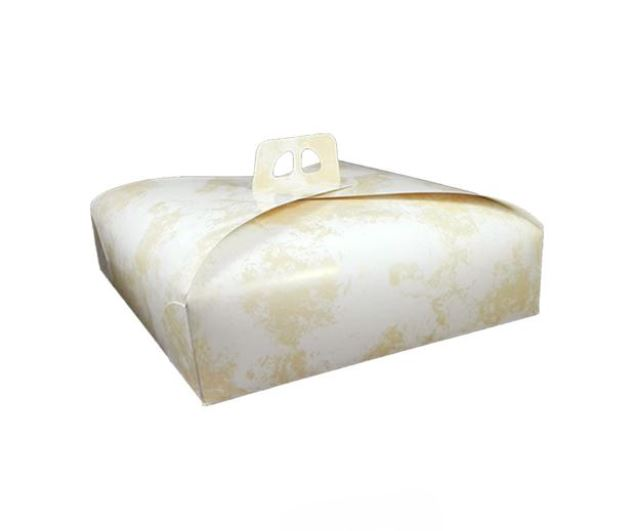 PORTATORTA IN CARTONCINO STAMPATO BOX CLASSICO CM.25x25 SWEEPING