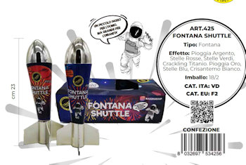PETARDO FONTANA SHUTTLE CM.23 CONF. 2PZ. ART.425