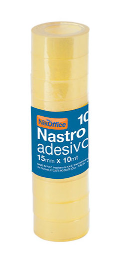 NASTRO ADESIVO 15x10 NIKOFFICE PEZZI 10