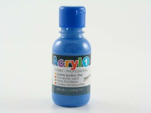 TEMPERA ACRILICA IN FLACONE DA 125ML. BLU COBALTO PRIMO