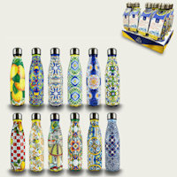 BORRACCIA IN ALLUMINIO 500ML TERMICA DECORATA ARCA
