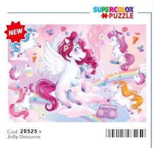 PUZZLE 24 MAXI JOLLY UNICORNI 28525 CLEMENTONI