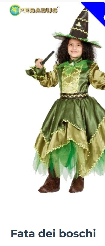 COSTUME FATA DEI BOSCHI 6/7 ANNI DI PEGASUS 1892