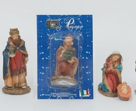 BLISTER RE MAGIO CON MANTELLO BLU IN RESINA CM.15 PR-23062 EURONATALE