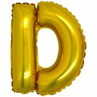 PALLONCINO MYLAR  LETTERA oro D cm.102 D.40 BIGPARTY
