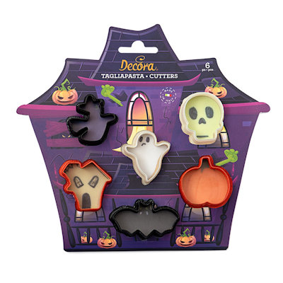 HALLOWEEN ACCESSORI DOLCI TAGLIAPASTA MINI CONF.6PZ. DECORA