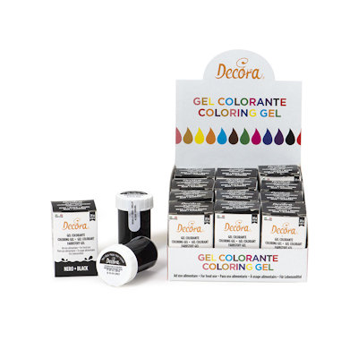 GEL COLORANTE 28G. NERO DECORA