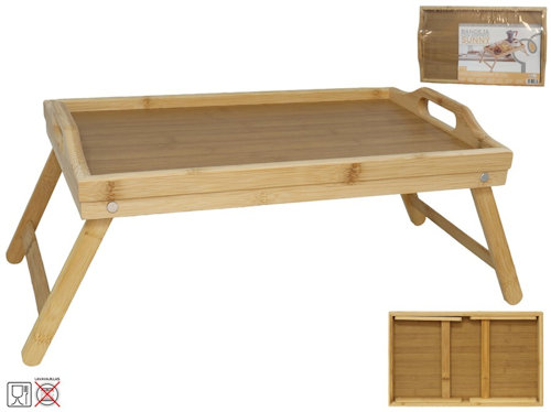 VASSOIO IN LEGNO DA LETTO RETTANGOLARE CM.54x27x21 GERIMPORT
