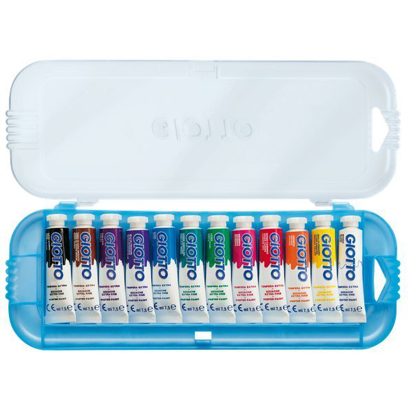TEMPERA DA 12 TUBETTI  DA 7,5 ML. GIOTTO