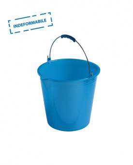 SECCHIO CON BECCO lt 12 SOFT AZZURRO ECOPLAST