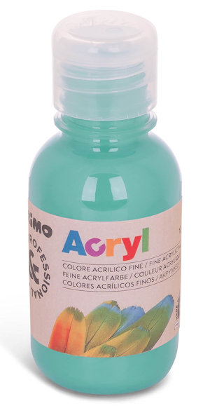 TEMPERA ACRILICA IN FLACONE DA 125ML. ACQUA MARINA PRIMO