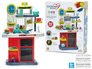 CUCINA STRUTTURA CUCINIAMO CM.76x51x20 CON ACCESSORI 104105 GENERAL