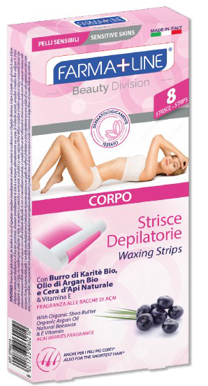 DEPILAZIONE STRISCE CORPO CONF.8PZ BURRO DI KARITE' FARMALINE