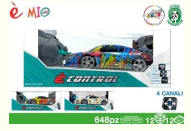AUTO RADIO COMANDO 1:22 RACING 4 CANALI COLOR EOLD.