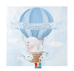 BENVENUTO ELEFANTINO TOVAGLIOLI CM.25x25 CONF.20PZ.
