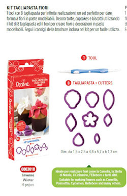 TAGLIAPASTA INVERNO KIT 9PZ. IDEALI PER ROSE DECORA