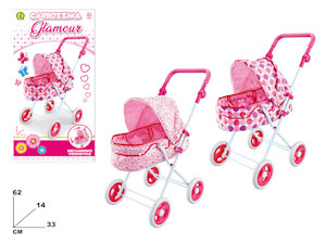 ACCESSORI NEONATO CARROZZINA IN METALLO GLAMOUR IN SCATOLA MAZ.