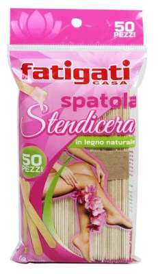 DEPILAZIONE SOLO SPATOLA STENDICERA IN LEGNO NATURALE CONF.50PZ. FATIGATI