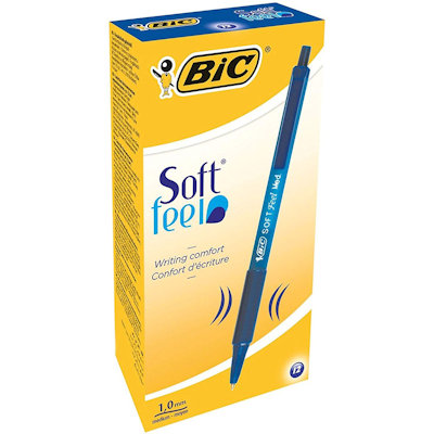 PENNA BIC SOFT CLIC GRIP BLU PEZZI 12