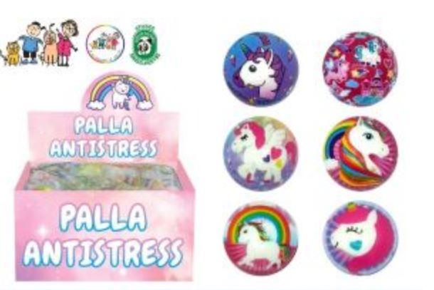 ANTISTRESS PALLINA SPORT CM.6 UNICORNO EOLD. PEZZI 12