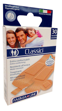 MEDICAZIONE CEROTTI CLASSICI MEDI 4 FORMATI CONF. 25PZ.FARMALINE