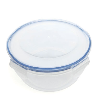 CONTENITORE IN PLASTICA ERMETICO TONDO CLIK CLAK 1,5 LT. CM.18x18xH.8 ECOPLAST