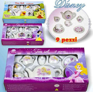 CUCINA SERVIZIO DA TE' IN CERAMICA DISNEY CONF.9PZ. FATIGATI