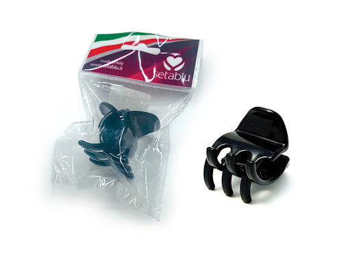 CAPELLI PINZA PER CAPELLI POLIPO MEDIA NERA 93396 SETABLU
