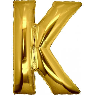 PALLONCINO MYLAR  LETTERA oro K cm.102 D.40 BIGPARTY