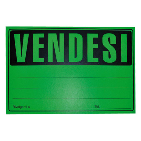 CARTELLO IN CARTONCINO VENDESI NIKOFFICE PEZZI 25