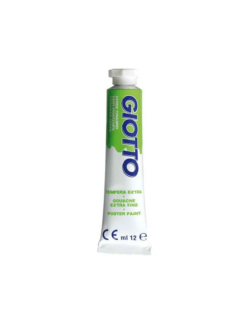 TEMPERA IN TUBETTO 12ML. 11 VERDE CINABRO GIOTTO PEZZI 6