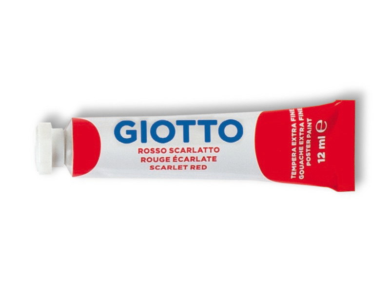 TEMPERA IN TUBETTO 12ML. 08 ROSSO SCARLATTO GIOTTO PEZZI 6