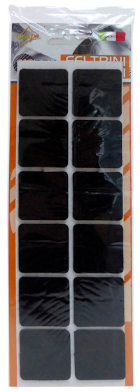 FELTRINI MAXI QUADRATI CM.4x4 CONF.12PZ. IRGE