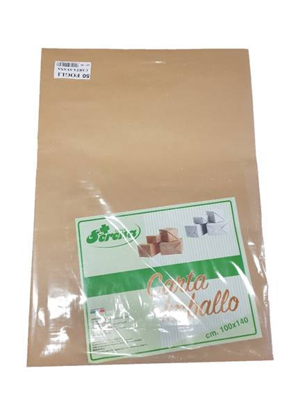 CARTA IMBALLAGGIO AVANA CM.100x140 IN FOGLI OREMA PEZZI 20