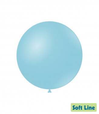 PALLONCINI 18 POLLICI CM.46 CELESTI BABY 127 CONF.20PZ. SOFT LINE PASTELLO