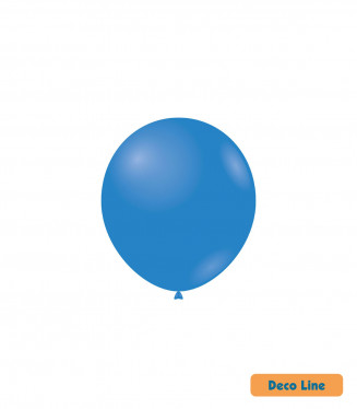 PALLONCINI DECO LINE PROFES. PASTELLO 5 POLLICI CM.13 CONF.100PZ. BLU COBALTO