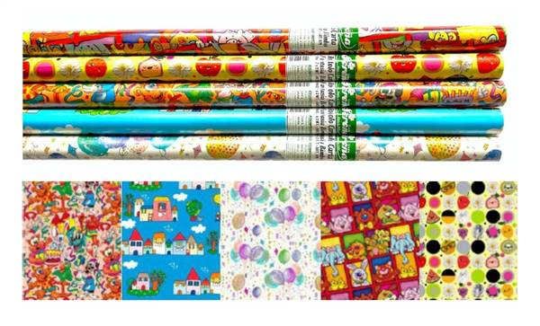 CARTA DA REGALO IN ROTOLO BAMBINI CM.70x2MT. OREMA
